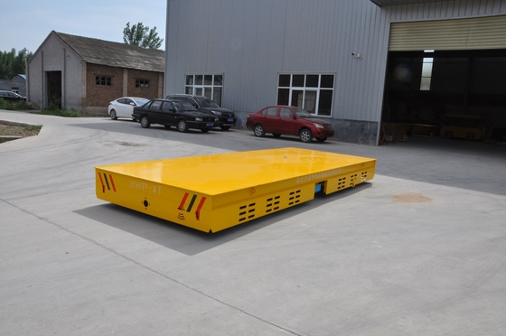 40 Ton Baterai Lithium Powered Transfer Cart Flatbed Produksi Lines Transportasi Bahan